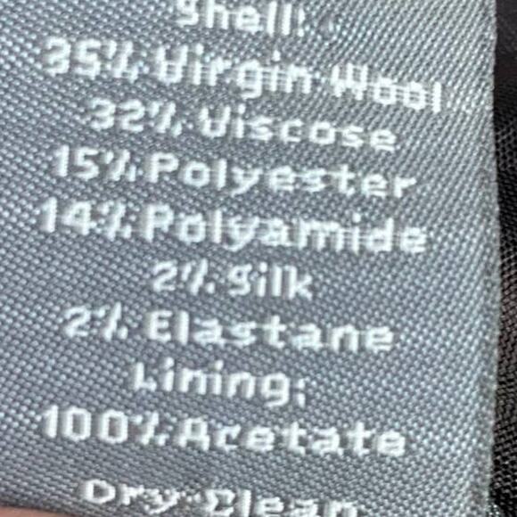 Ann Taylor Shift Dress Front Button Pleats Virgin Wool Brown Petite Womens 4P - Picture 10 of 10